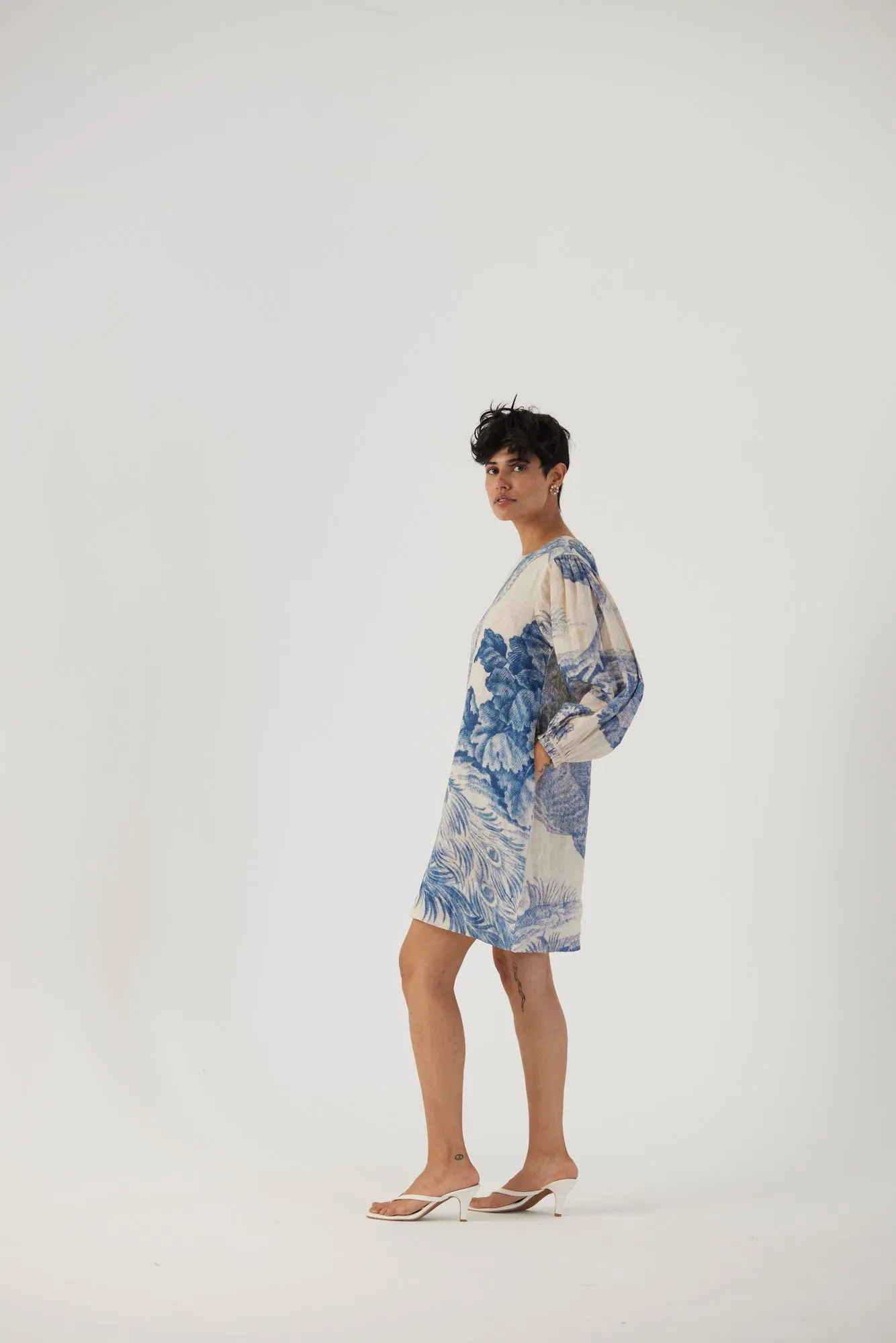 New Season Fall 24/Summer 25-Dress-Linen-Short-Morni White-YAMBB07-Fashion Edit Yam