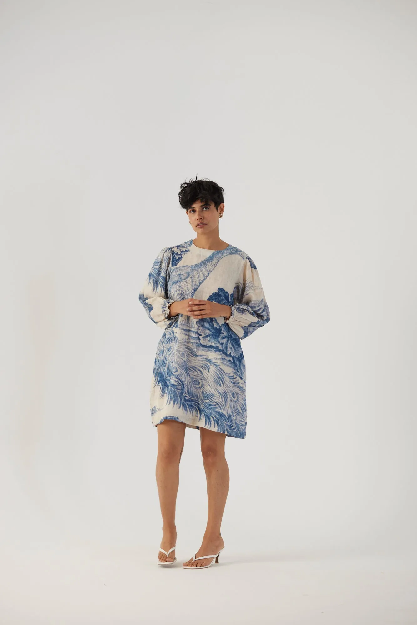 New Season Fall 24/Summer 25-Dress-Linen-Short-Morni White-YAMBB07-Fashion Edit Yam