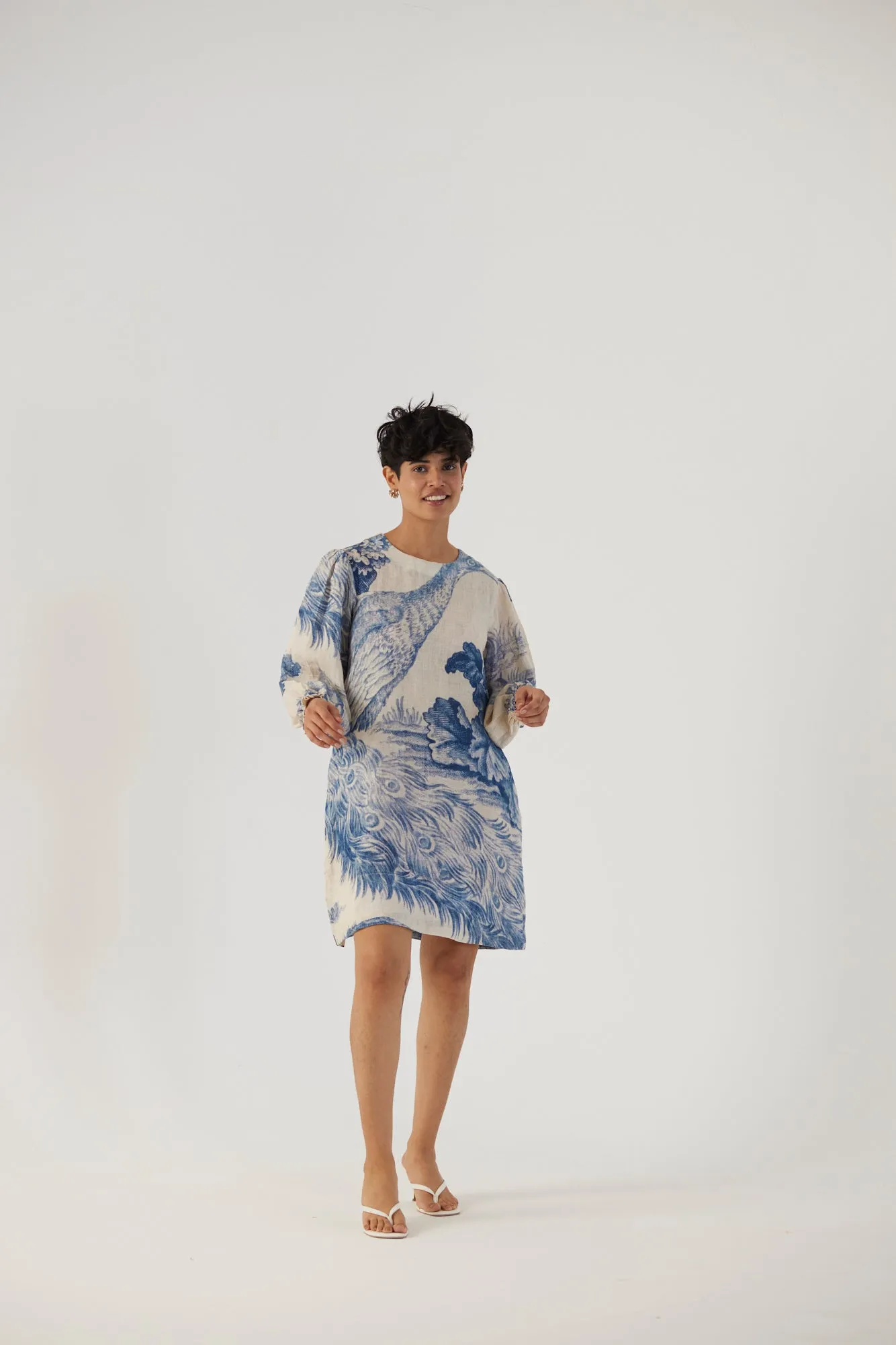 New Season Fall 24/Summer 25-Dress-Linen-Short-Morni White-YAMBB07-Fashion Edit Yam