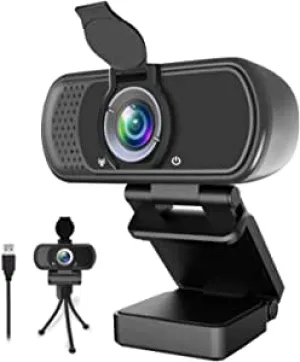 New Ziqian 1080P Webcam,Live Streaming Web Camera with Stereo Microphone, Desktop or Laptop USB Webcam with 110 Degree View Angle, HD N5 Webcam for Video Calling, Recording, Conferencing, Streaming, Gaming