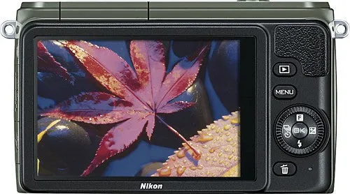 Nikon 1 S1 Mirrorless Digital Camera with 11-27.5mm Lens (Khaki)