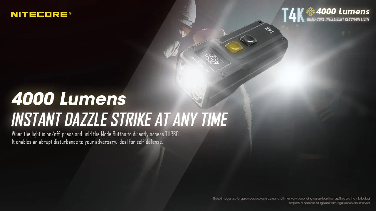 NITECORE 4000LUMENS KEYCHAIN LIGHT (T4K)