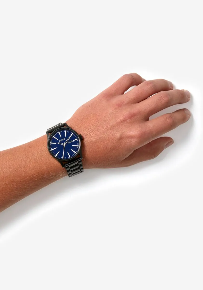 Nixon 42mm Sentry Stainless Steel Blue Sunray A356-1258