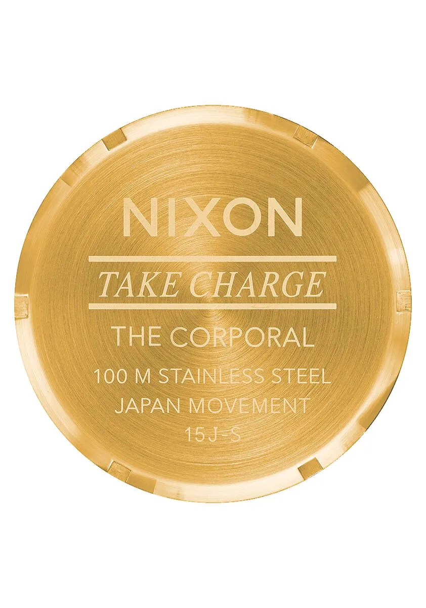 Nixon 48MM Corporal Stainless Steel Watch All Gold / Black A346-510