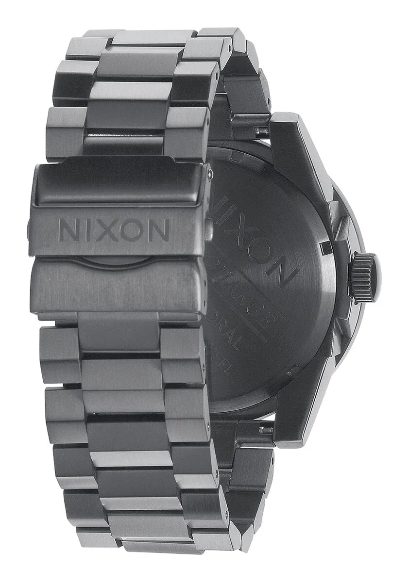 Nixon 48mm Corporal Stainless Steel Watch Matte Black / Matte Gunmetal A346-1062