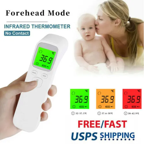 No Touch Digital Infrared Thermometer for Adult Baby Forehead Temperature °F/°C