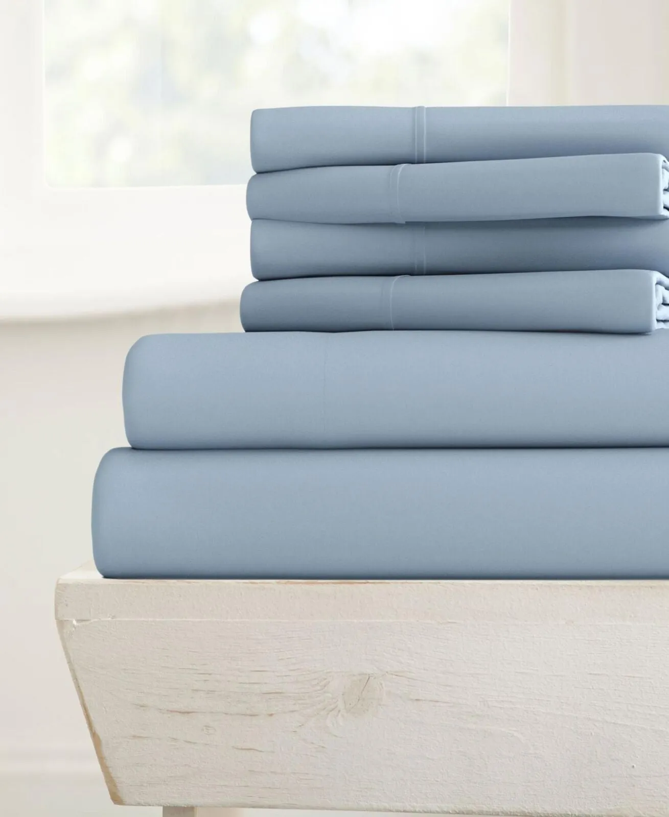 Noble Linens Home Collection Luxury Ultra Soft Sheet Set Blue Twin XL