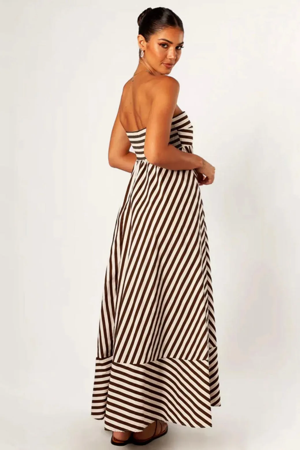 NOCTURNAL CHARM RUCHED MAXI DRESS