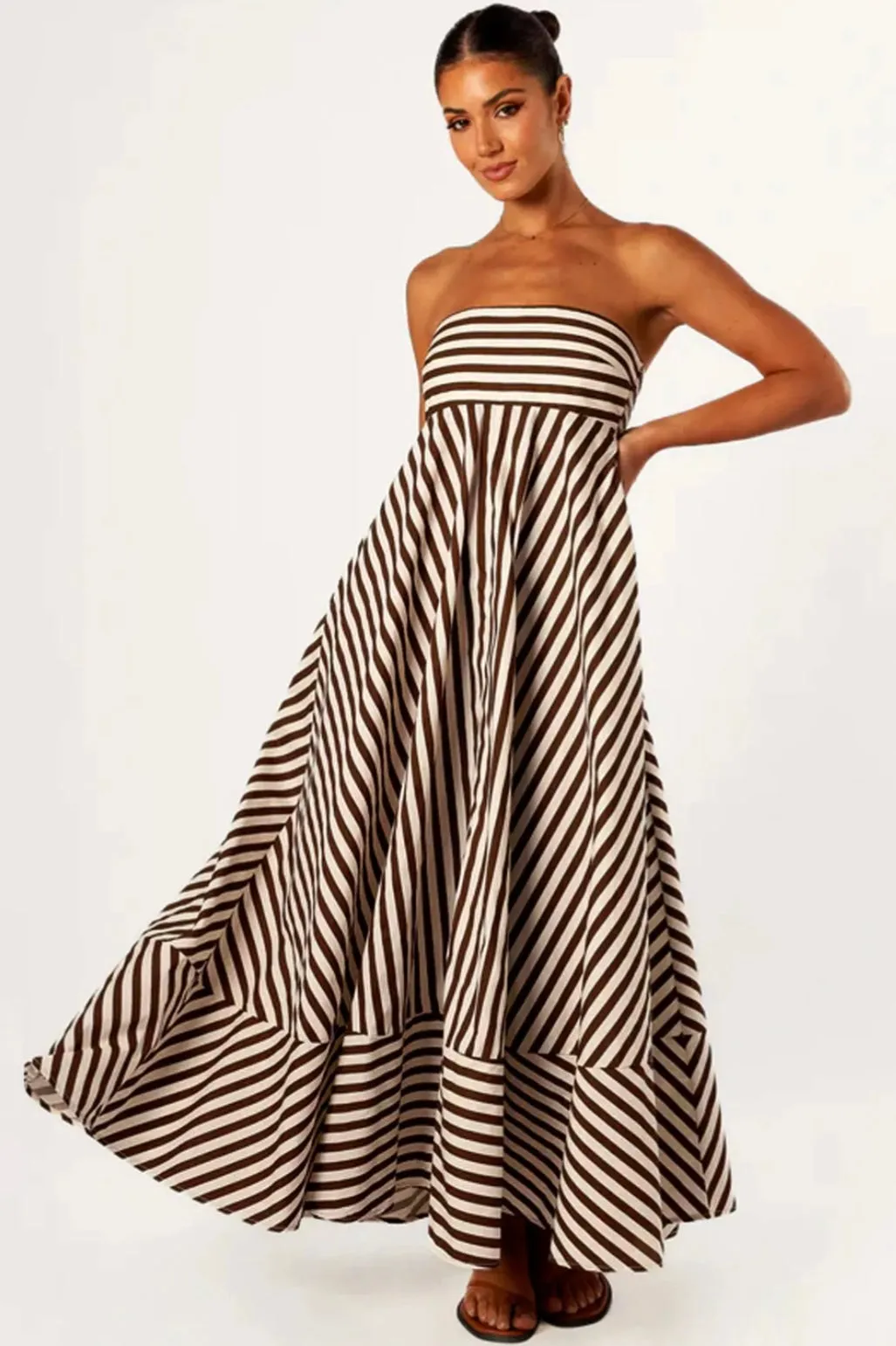 NOCTURNAL CHARM RUCHED MAXI DRESS