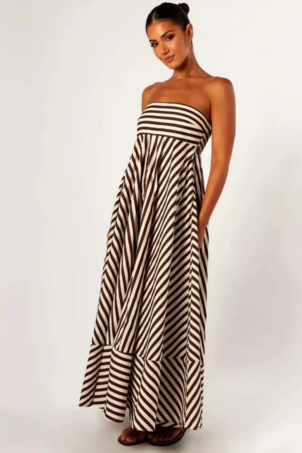 NOCTURNAL CHARM RUCHED MAXI DRESS