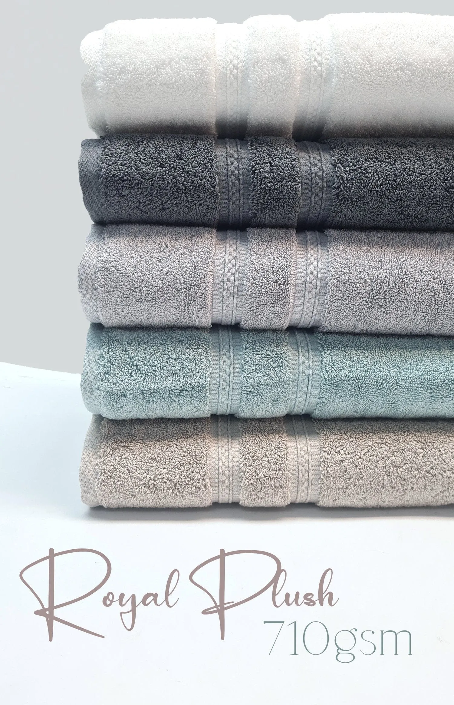Nortex Royal Plush Towel Duck Egg Ether 710gsm