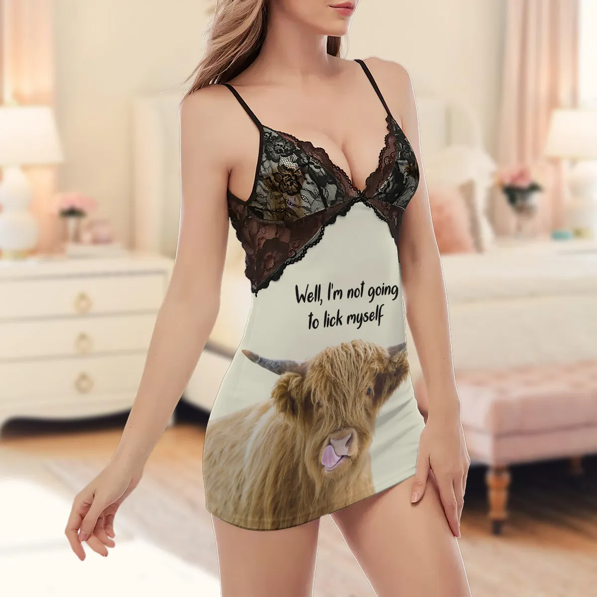 Not Going To Lick Myself - Highland Cattle Cami Dress