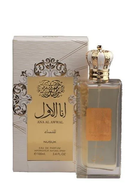 NUSUK ANA AL AWWAL GOLD EAU DE PARFUM WOMEN 3.4OZ/100ML
