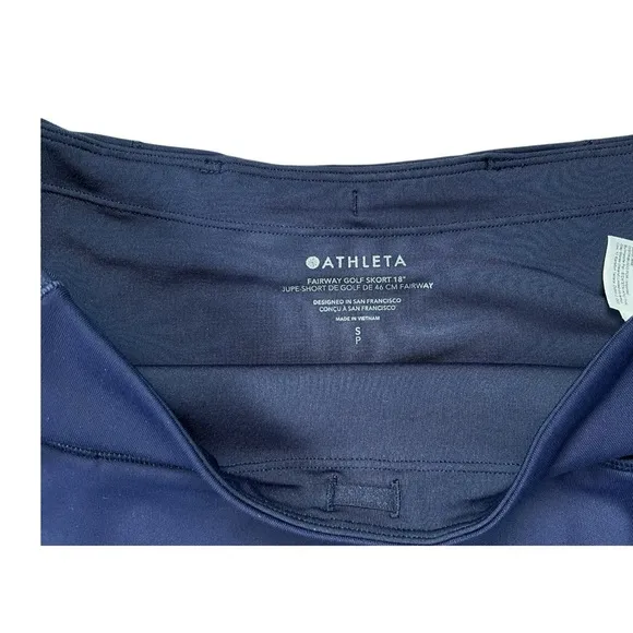 NWOT Athleta Fairway Golf Skort 18” Navy Small