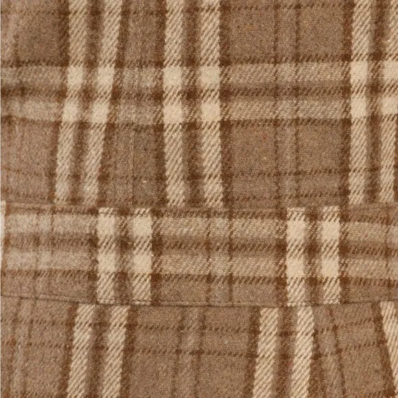 NWT Lulu's Plaid to Be Yours Beige and Brown Plaid Pinafore Mini Dress‎