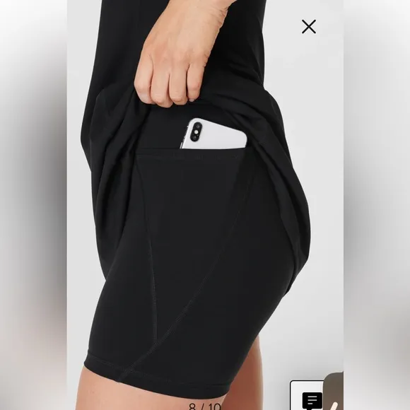 NWT Sweaty Betty Power Pro Racerback Workout Sport Dress Black Sz XS $148