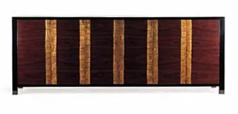Occasionals Black Lacquer Cabinet Gold - Bolier & Co.