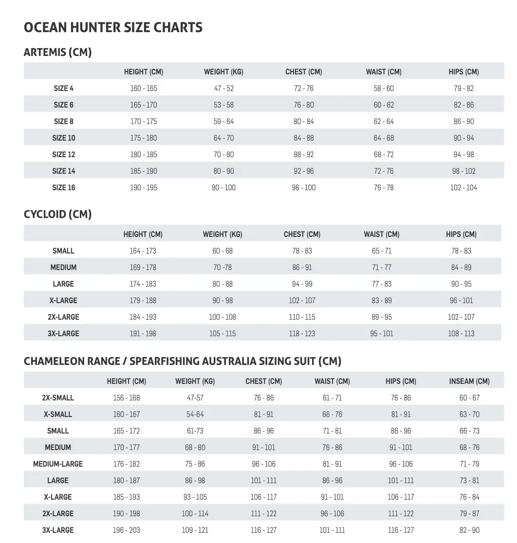 Ocean Hunter Chameleon Offshore Lined Wetsuit 2mm