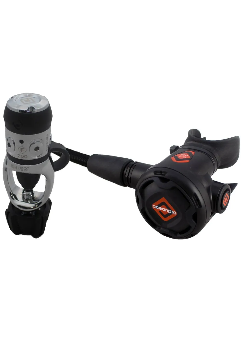 Ocean Pro F200 OP20 Regulator Set - Yoke