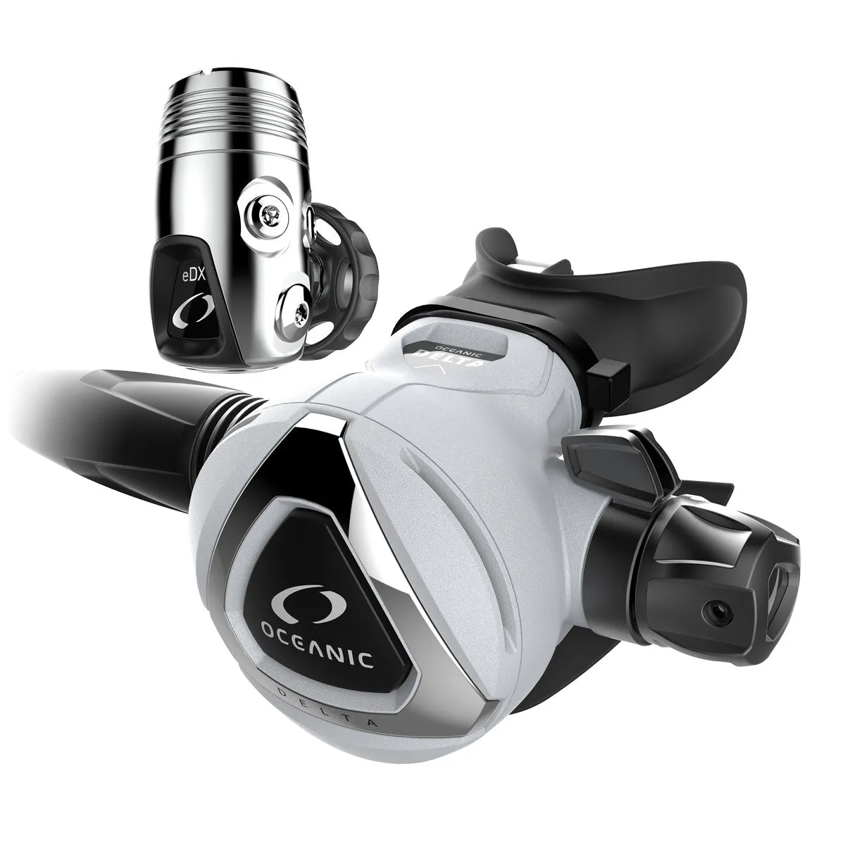 Oceanic Delta 5 EDX First and Second Stage - Black in stock