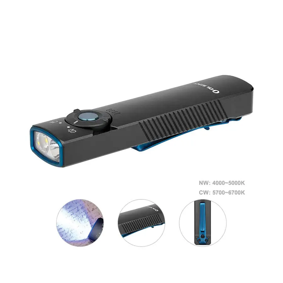 Olight Arkfeld UV 1000 Lumens with Dual Light Source EDC-White Light & UV Light
