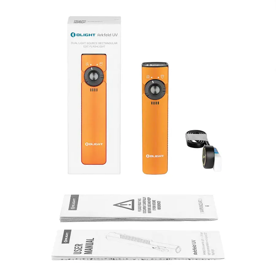 Olight Arkfeld UV 1000 Lumens with Dual Light Source EDC-White Light & UV Light