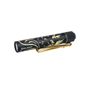 Olight i3T 2 EOS Small EDC Flashlight (Dragon & Phoenix Golden Black)