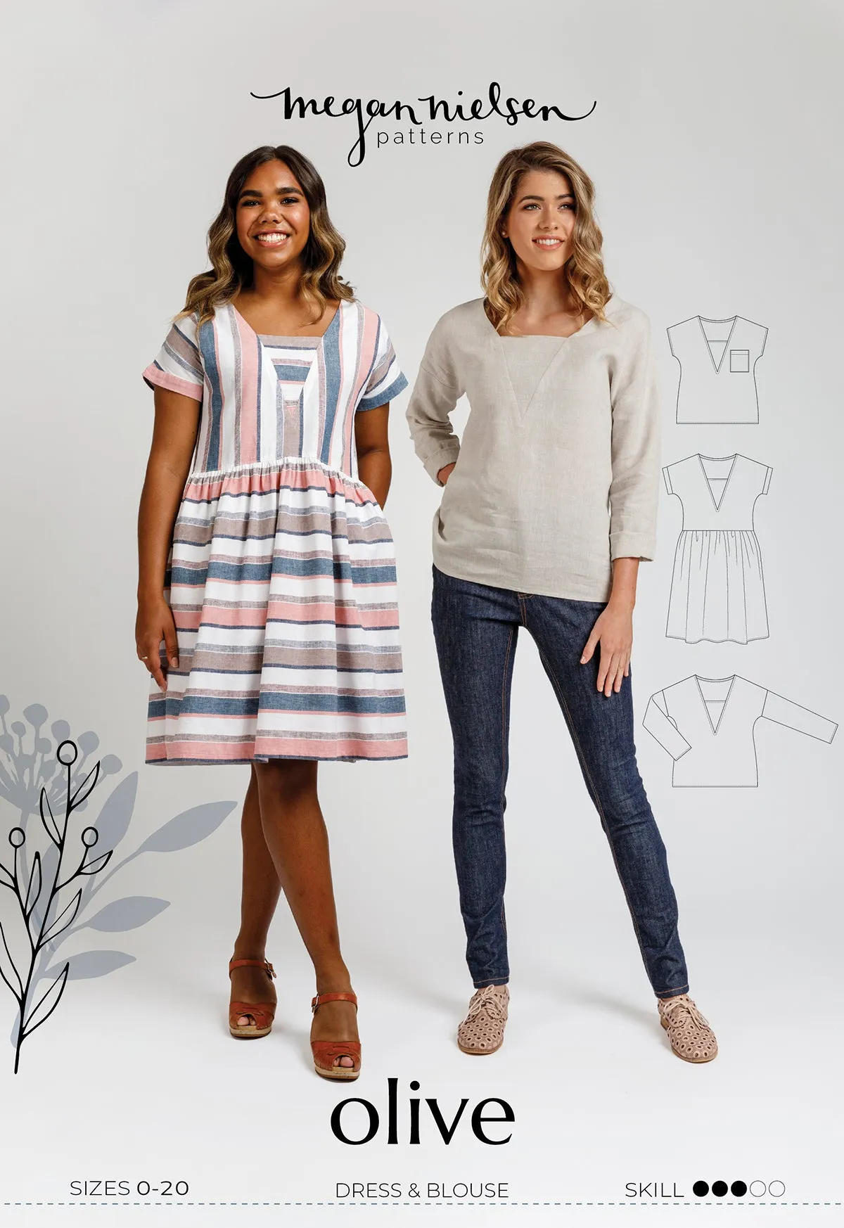 Olive dress & top pattern