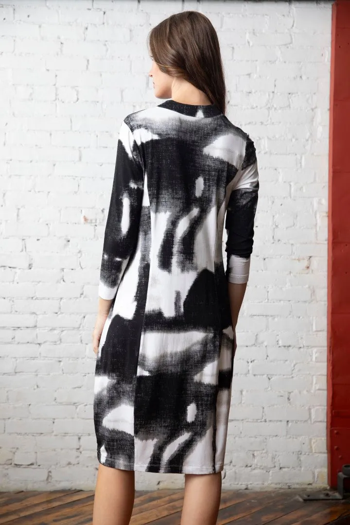 Olivia Print Cocoon Hem Dress