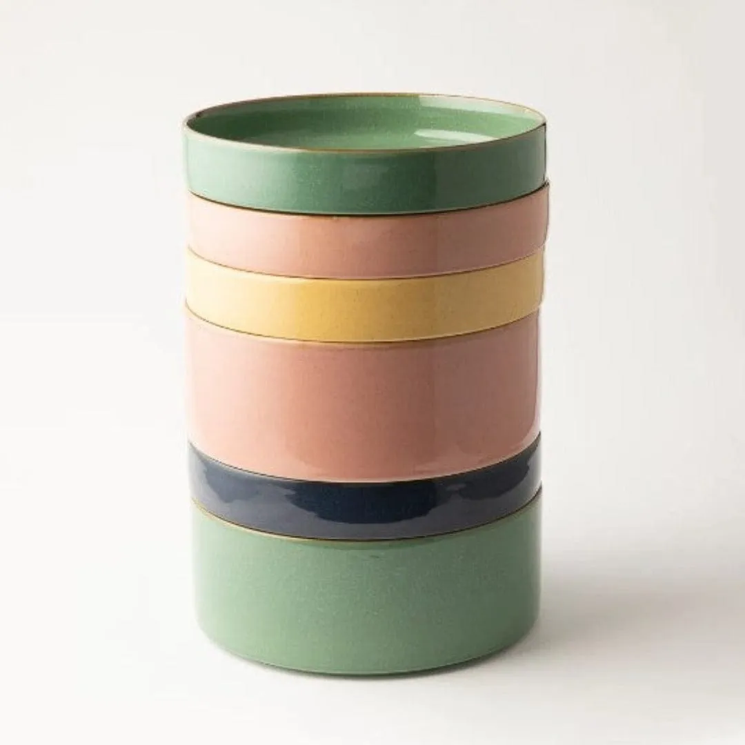 Omada Flat Stackable Cereal Bowl Green 15cm OM-0000038
