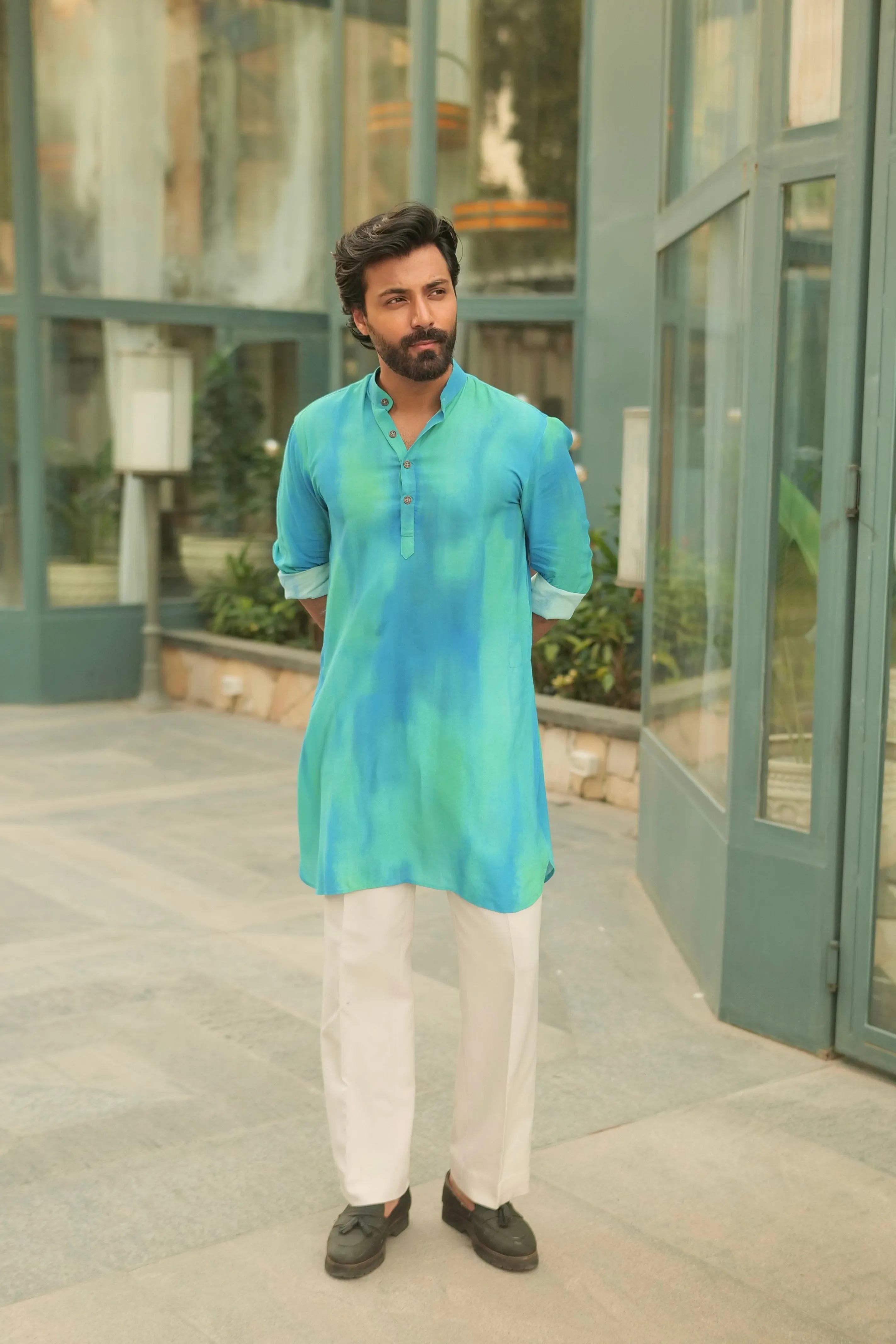 Ombre Blue Ganganagery kurta