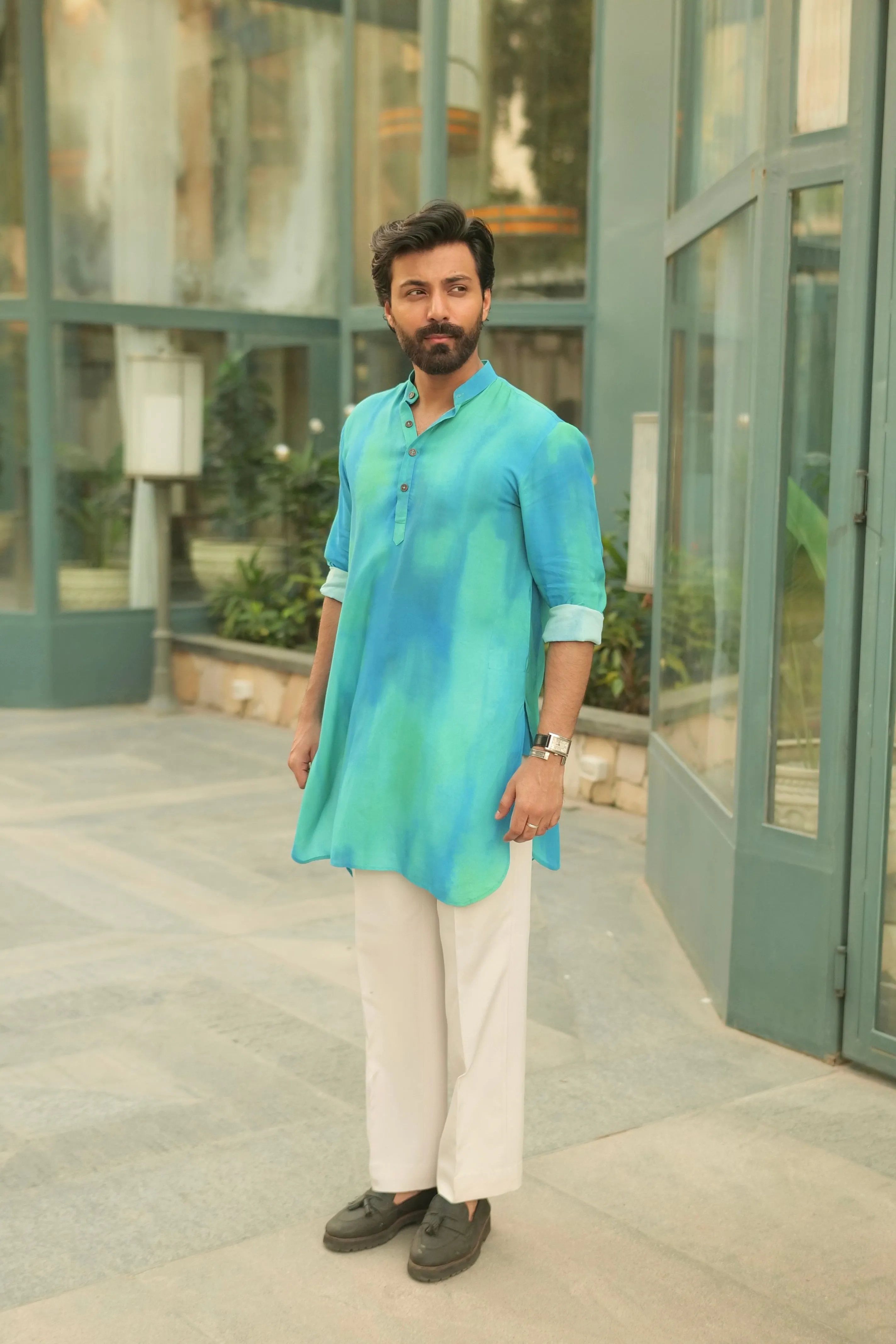 Ombre Blue Ganganagery kurta