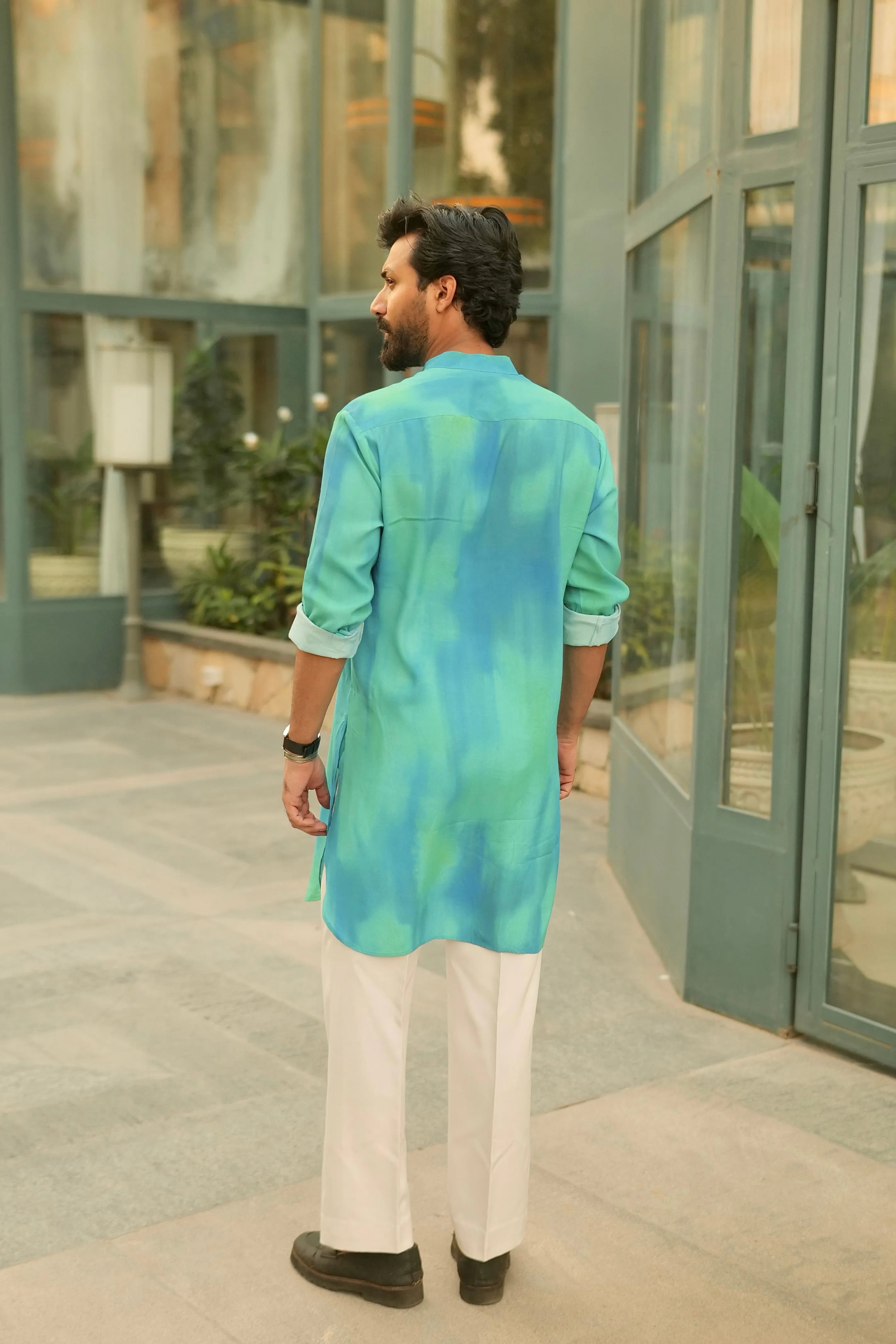 Ombre Blue Ganganagery kurta