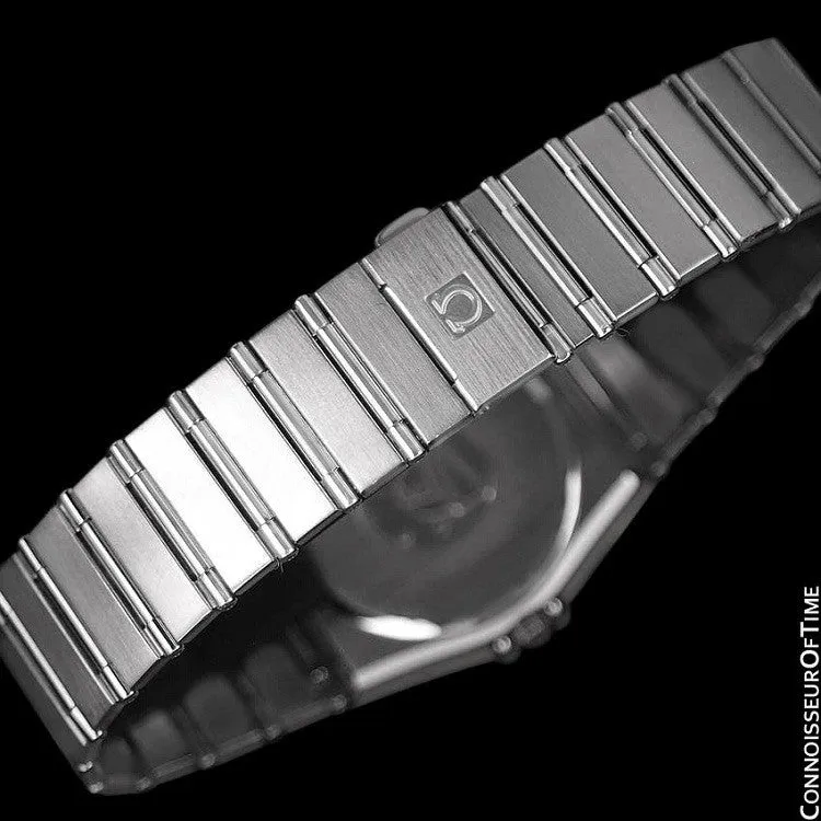 Omega Constellation Mens 35mm Day-Date Quartz Watch, Royal Blue Dial - Stainless Steel