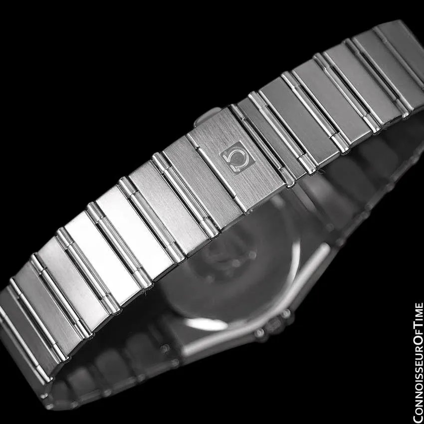 Omega Constellation Mens 35mm Day-Date Quartz Watch, Royal Blue Dial - Stainless Steel