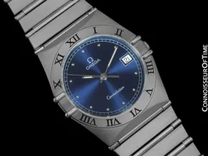 Omega Constellation Mens 35mm Watch, Quartz, Date - Brushed Stainless Steel