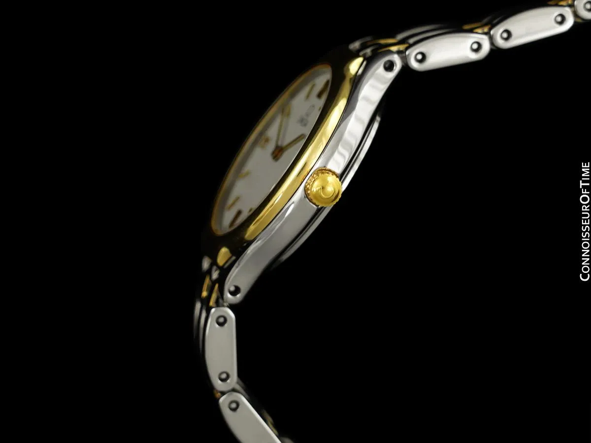 Omega De Ville "SYMBOL" Ladies Quartz Dress Watch - Stainless Steel & Solid 18K Gold