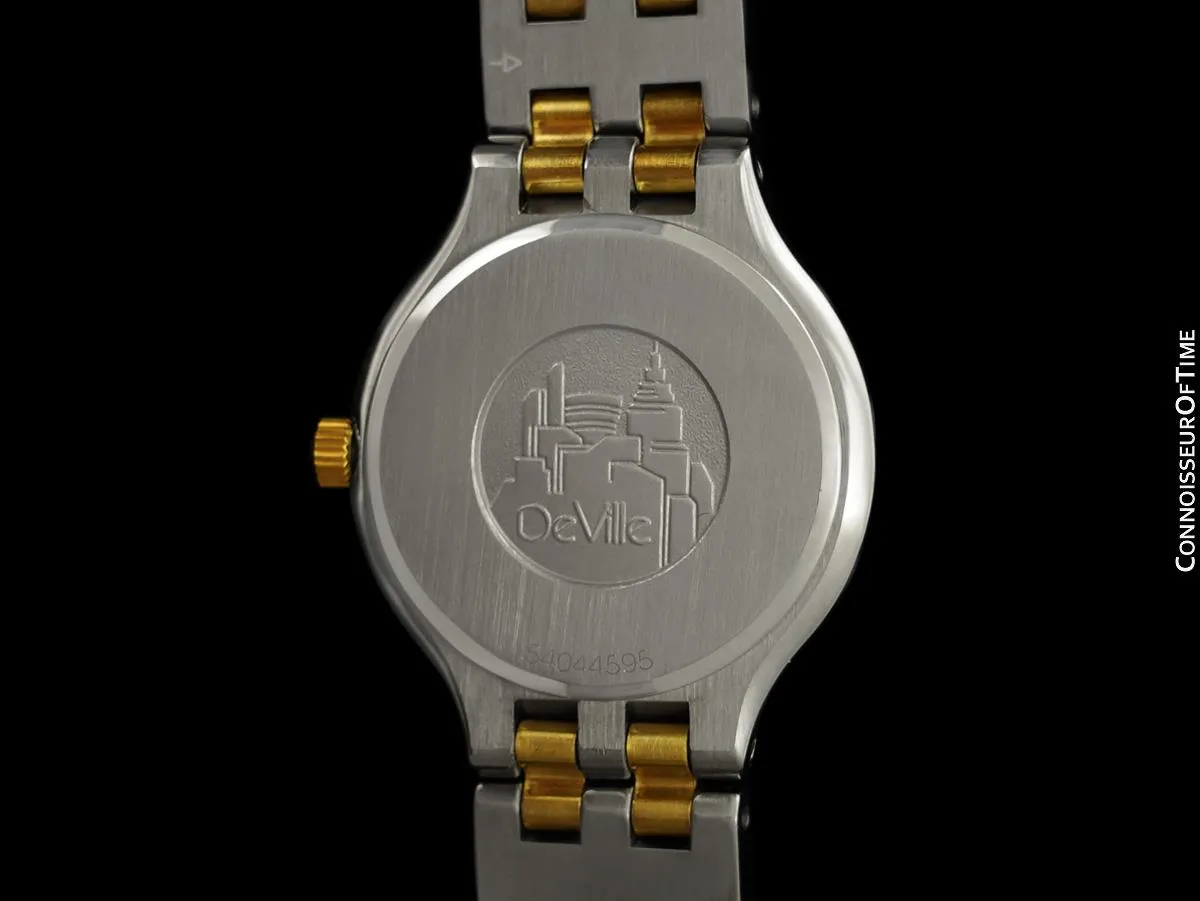 Omega De Ville "SYMBOL" Ladies Quartz Dress Watch - Stainless Steel & Solid 18K Gold