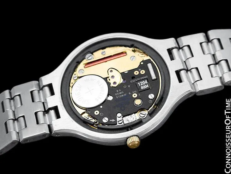 Omega De Ville "Symbol" Mens Quartz Dress Watch - Stainless Steel & Solid 18K Gold