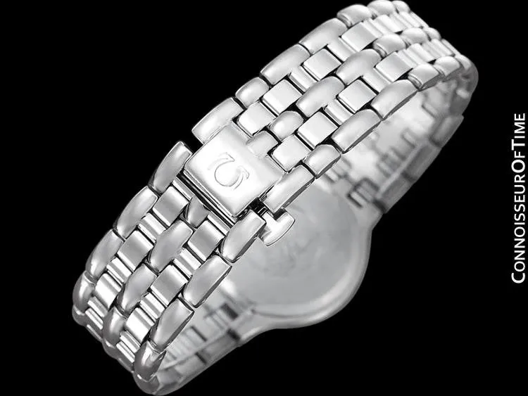 Omega De Ville "Symbol" Mens Quartz Dress Watch - Stainless Steel & Solid 18K Gold