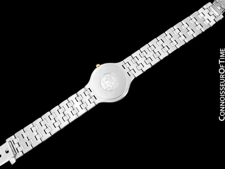 Omega De Ville "Symbol" Mens Quartz Dress Watch - Stainless Steel & Solid 18K Gold