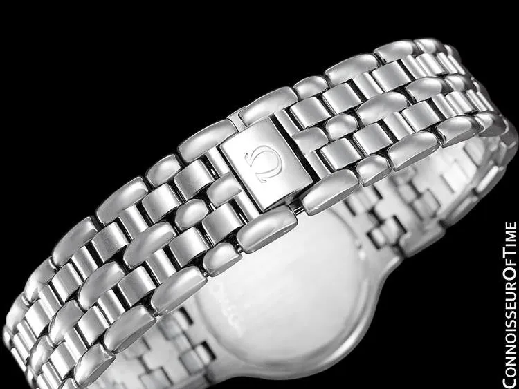 Omega De Ville "Symbol" Mens Quartz Dress Watch - Stainless Steel & Solid 18K Gold