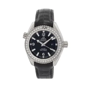 Omega Seamaster Planet Ocean Reference 232.18.38.20.01.001  Factory Set Diamond Bezel