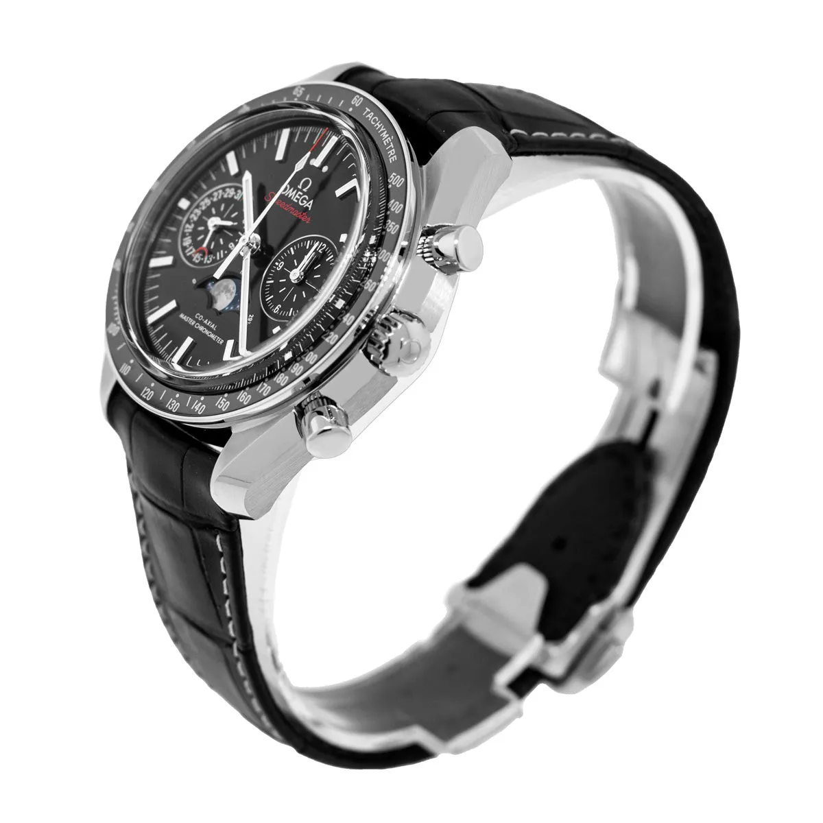 Omega Speedmaster Chronograph 44.25mm Stainless Steel Black Index Dial 304.33.44.52