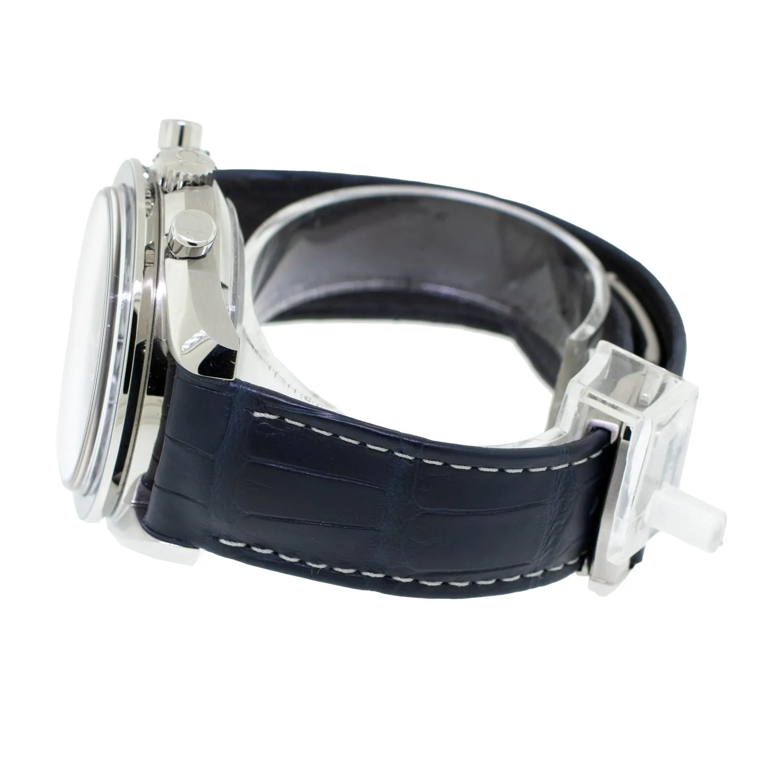 Omega Speedmaster Chronograph 44.25mm Stainless Steel Blue Index Dial 304.33.44.52