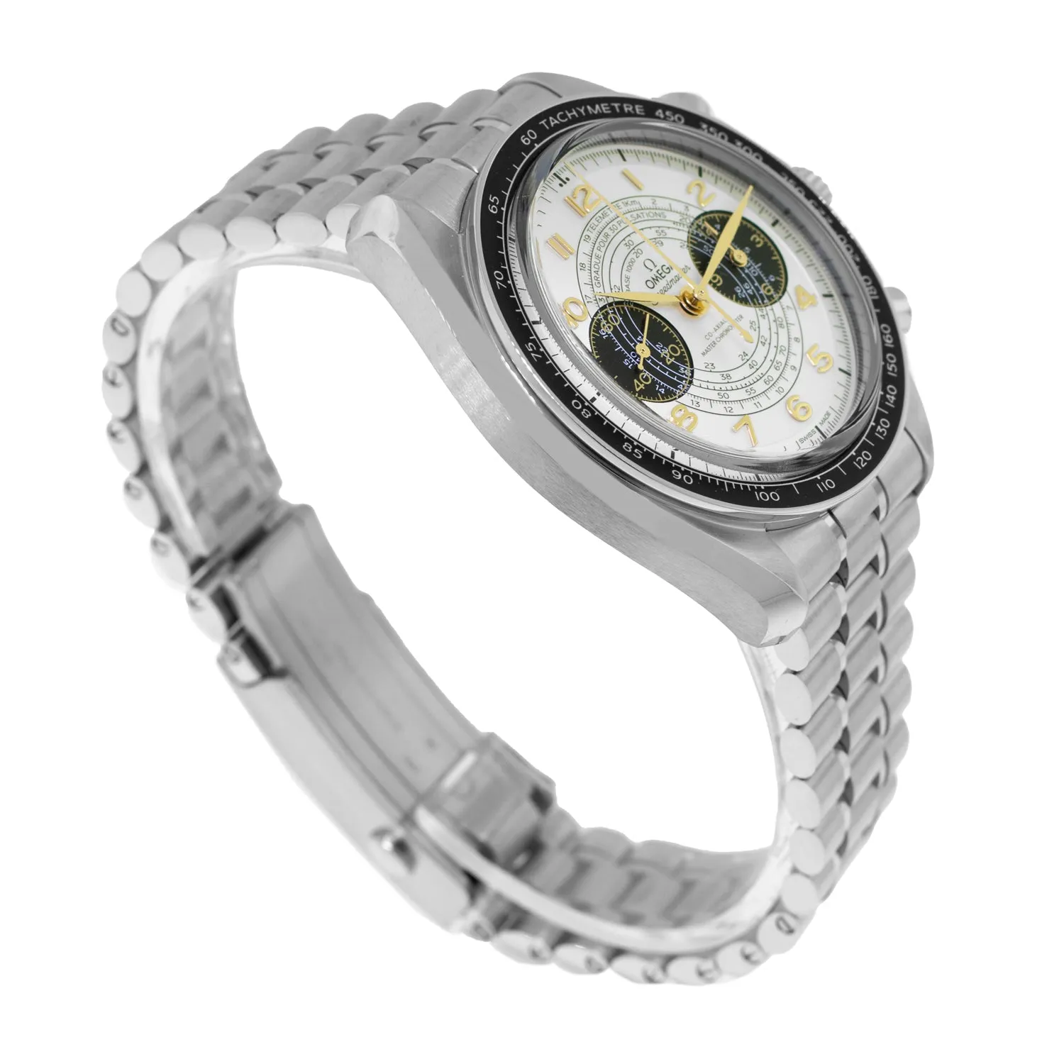 Omega Speedmaster Chronoscope Co‑Axial Master Chronometer 43mm Steel Silver Arabic Paris 2024 Special Edition 522.30.43.51.02.001