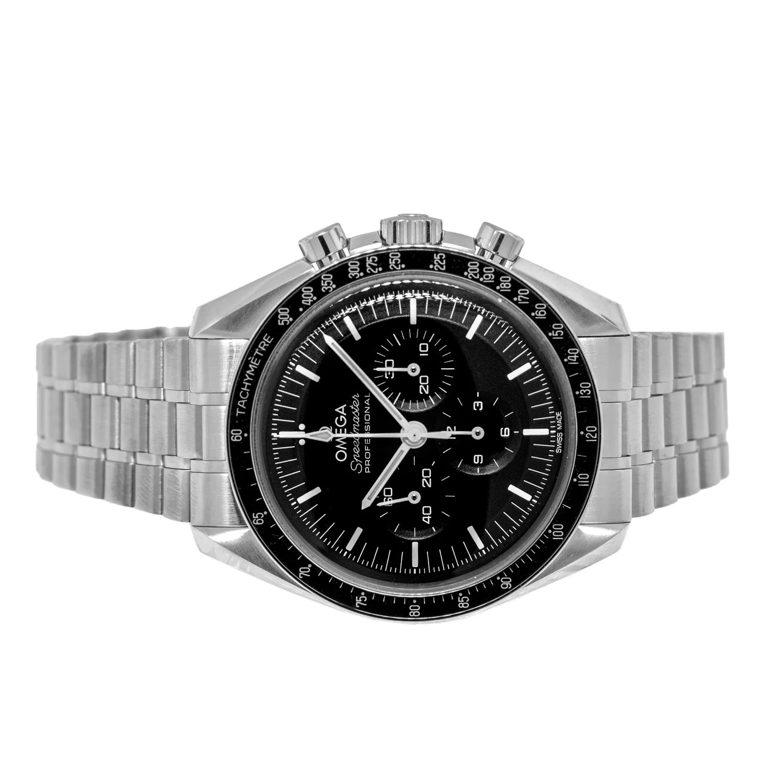 Omega Speedmaster Moonwatch Professional Chronograph 42mm Stainless Steel Black Index Dial 310.30.42.50.01.001