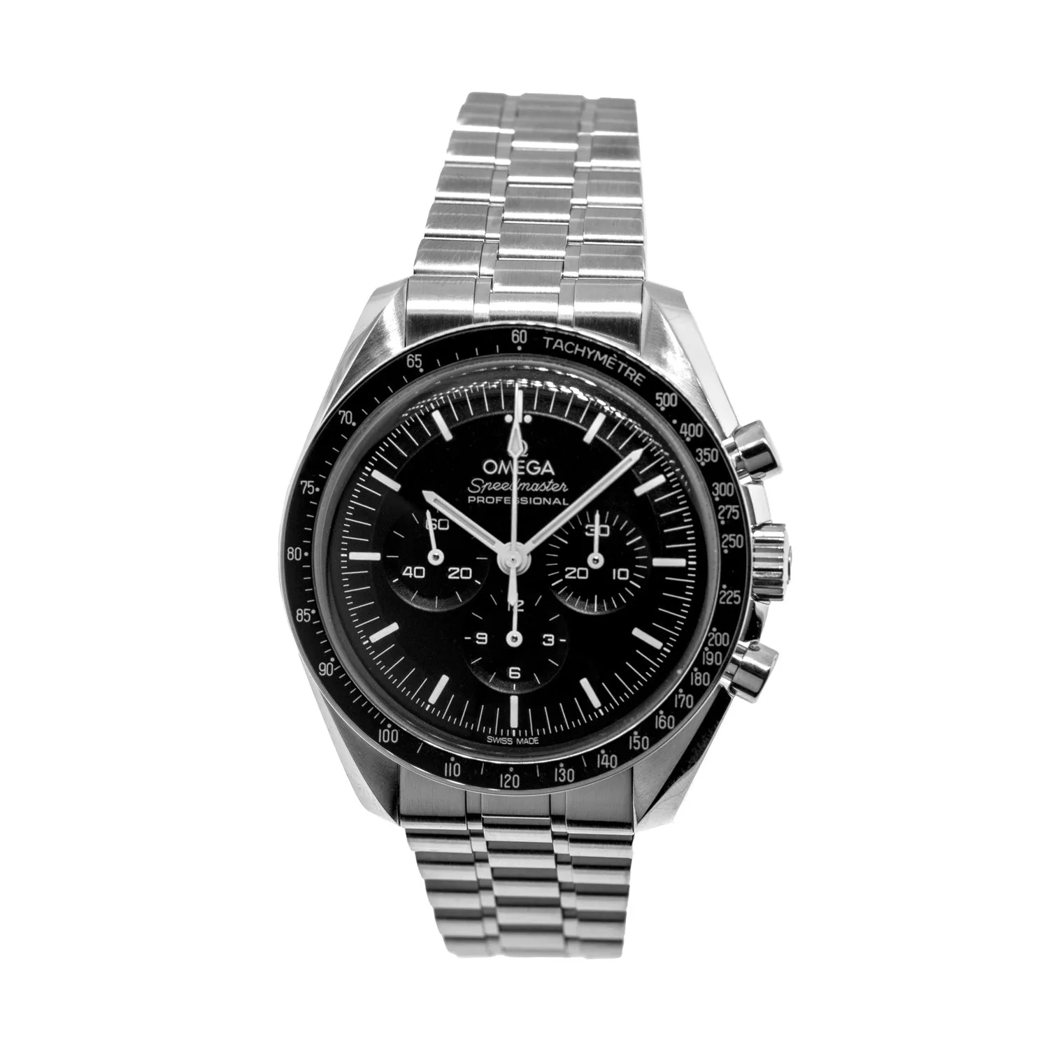 Omega Speedmaster Moonwatch Professional Chronograph 42mm Stainless Steel Black Index Dial 310.30.42.50.01.001