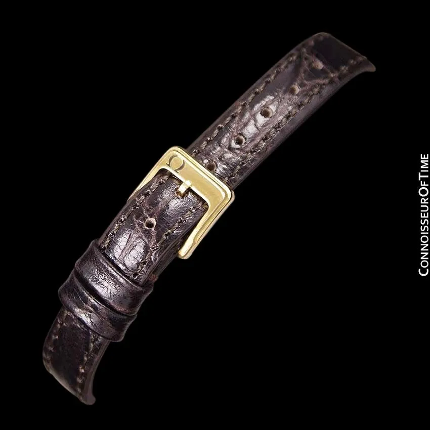 Omega Symbol Ladies Two-Tone Dress Watch - Stainless Steel & Solid 18K Gold