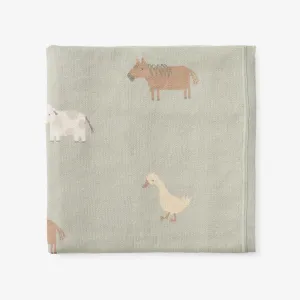 ON THE FARM KNIT BLANKET